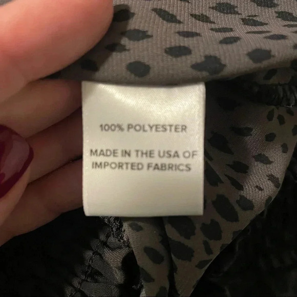 Peyton Jensen One Shoulder Leopard Print Blouse - Picture 7 of 9